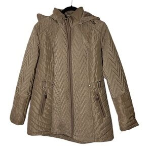 Gallery,winter zip Jacket.Sz XL ,neutral,tan,spring,condition 9.5/10